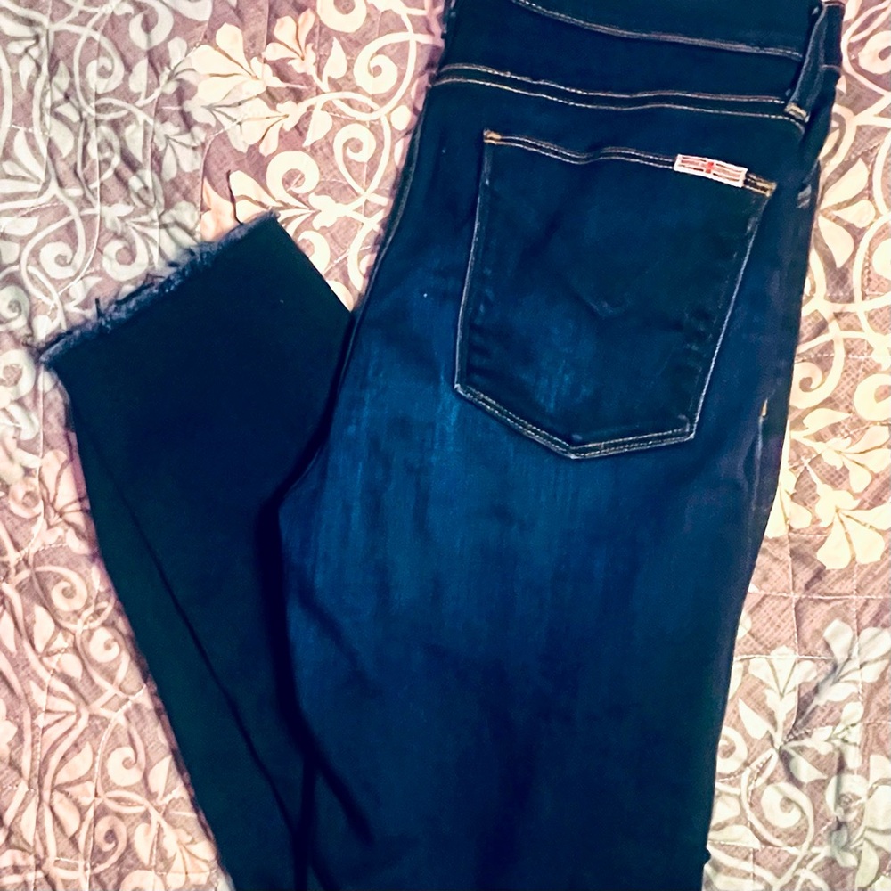 Cropped Ankle Raw Hem Hudson Jeggings